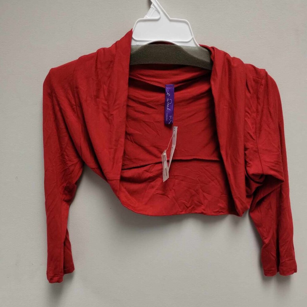 Dish Collection Red Jersey Knit Bolero